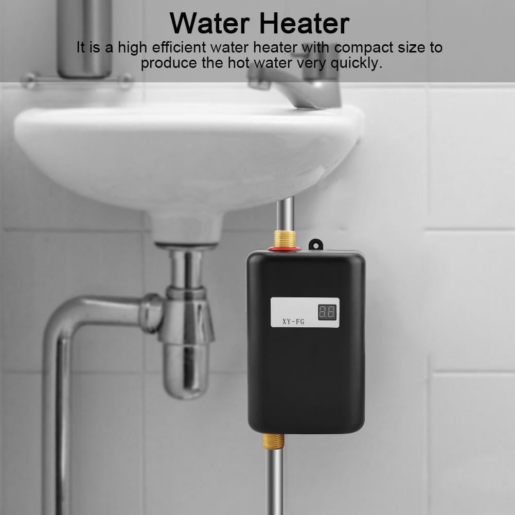Electric Tankless Water Heater Hot Water Heater Bathroom Kitchen