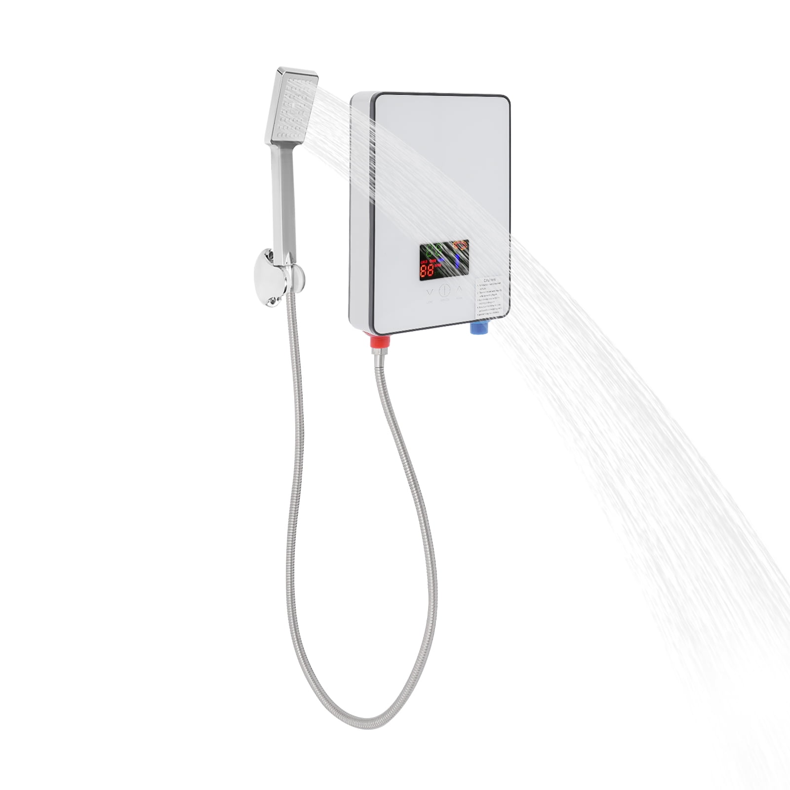 Electric Tankless Water Heater & Instant Hot Water Heater for Home Bathroom Kitchen RV Warehouse Use