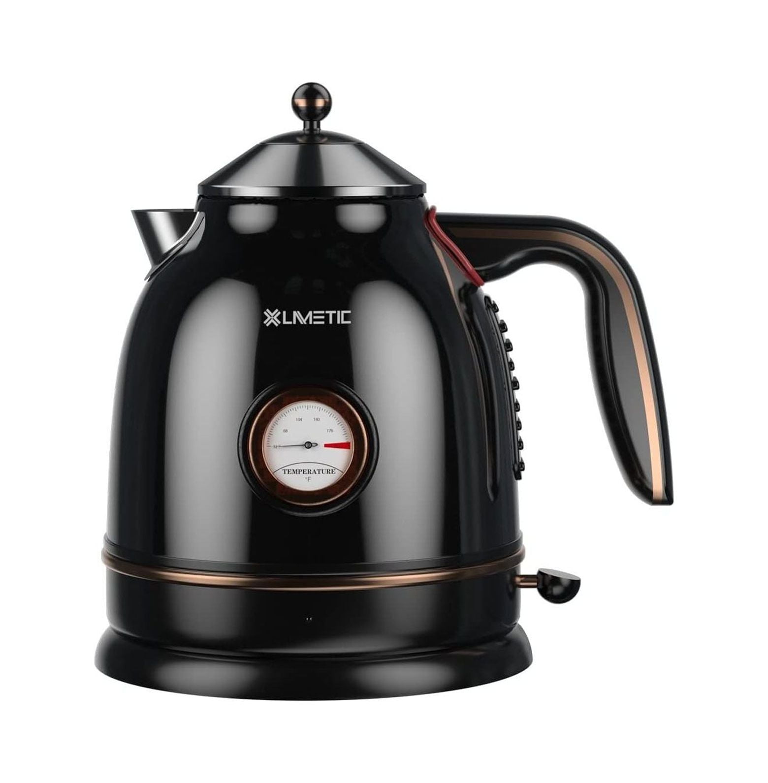 Electric Tea Kettle, 1.7L Hot Water Boiler with Thermometer, 1800W