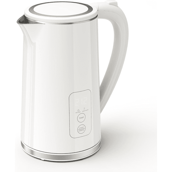 Electric Tea Kettle, 1.7L Larger Design Temperature Control Electric Kettle, 4H Keep Warm Water Boiler with 6 Presets, LED Screen Electric Kettles for Boiling Water, Boil-Dry Protection, BPA Free