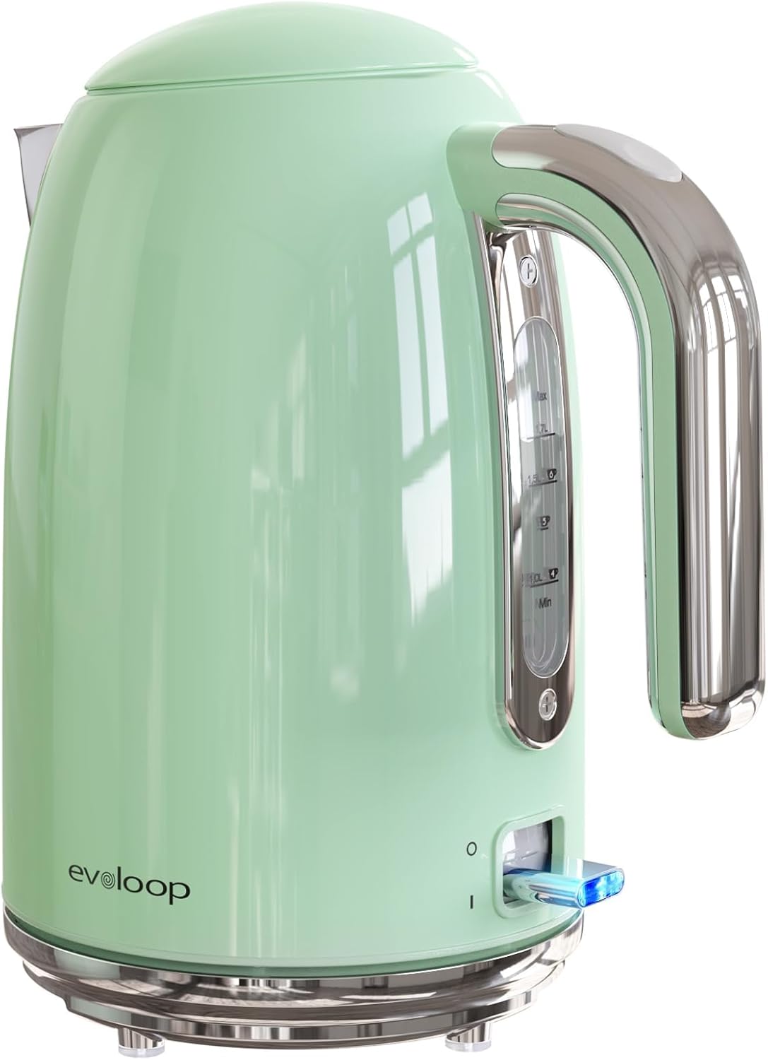 Electric Tea Kettle, 1500W /1.7 L Hot Water Kettle Electric, Retro
