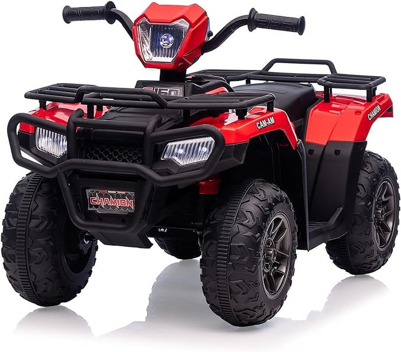 Electric Terrain Vehicle for Kids, Children's off-road Vehicle, Variable Speed Adjustment Children's Terrain Vehicle, One-button Start Children's Terrain Vehicle,USB Charging Children's Buggy, Red
