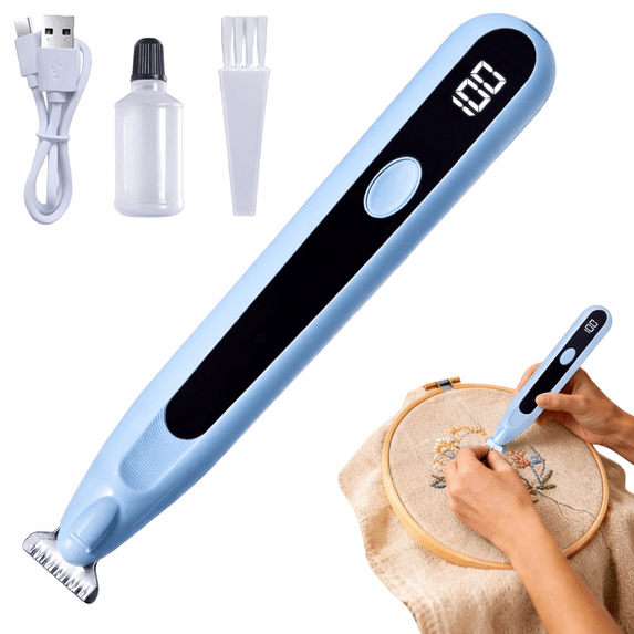 Electric Thread Remover, Seam Ripper for Sewing Projects, Portable Handheld Device with Precision Blade for Tailors, Quilters, Sewers