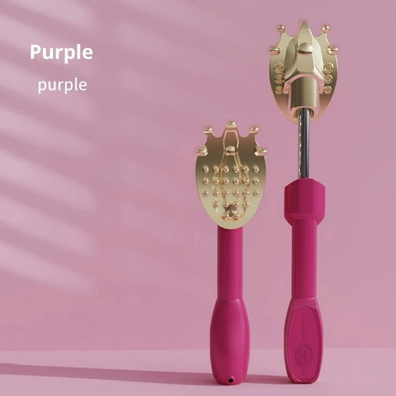 Electric Tickler Retractable, Back Body Scratching Massage Tool, Suitable for Home Travel, purple