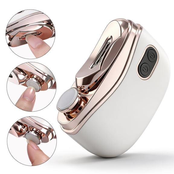 Electric Toe Nail Clipper, 2026 New 3-in-1 Electric Automatic Nail Trimmer & Polisher with LED Light, Portable for Fingers & Toes