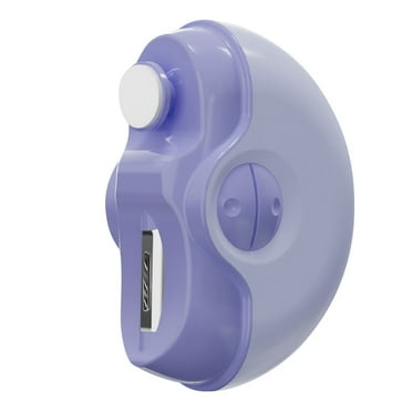 Electric Toenail Clipper, 2-in-1 Cutting Grinding Automatic Nail Clipper, USB Rechargeable Nail Trimmer with LED Light, Electric Nail Clippers for Kids, Adults, Elderly (Purple)