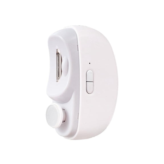 Electric Toenail Grinder for Thick Nails – 2-in-1 Automatic Nail Clipper & Trimmer, Safe Nail File for Hands & Feet, Ideal for Seniors, Kids & Adults(White)