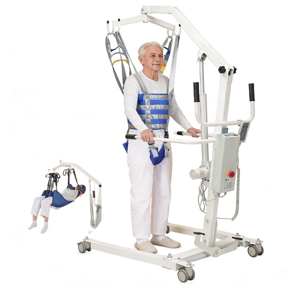 Electric Toilet Seat Lift Riser with Handles, Height Adjustable, Powered for Elderly, Elevated Seat Riser, Rechargeable Battery Incl, Safe and Easy Assembly(400lb)