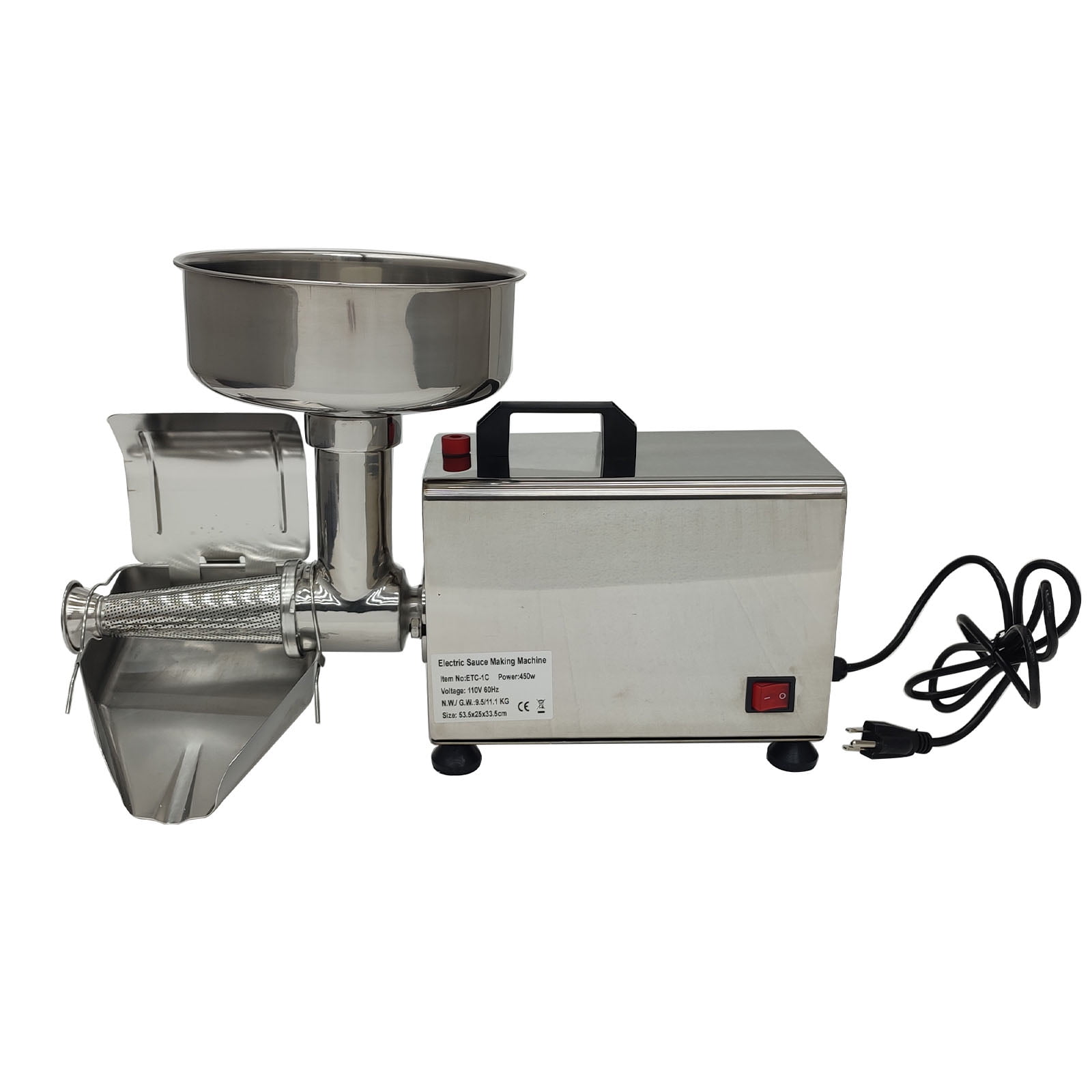 Electric Tomato Jam Press Strainer Machine Fresh Fruits Vegetables Commercial