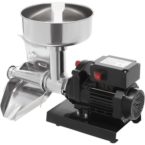 Electric Tomato Sauce Maker, 110V 450W Commercial Electric Tomato Strainer Machine, Stainless Steel Tomato Milling Machine, Freestanding Tomato Sauce Squeezer Machine