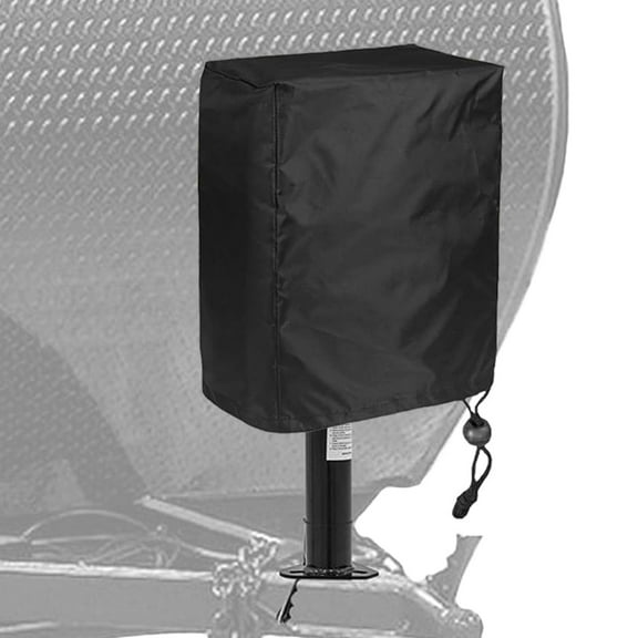 Electric Tongue Jack Cover, 600D Universal Trailer RV Electric Tongue Jack Protective Cover (Size 14H x 5W x 10D)
