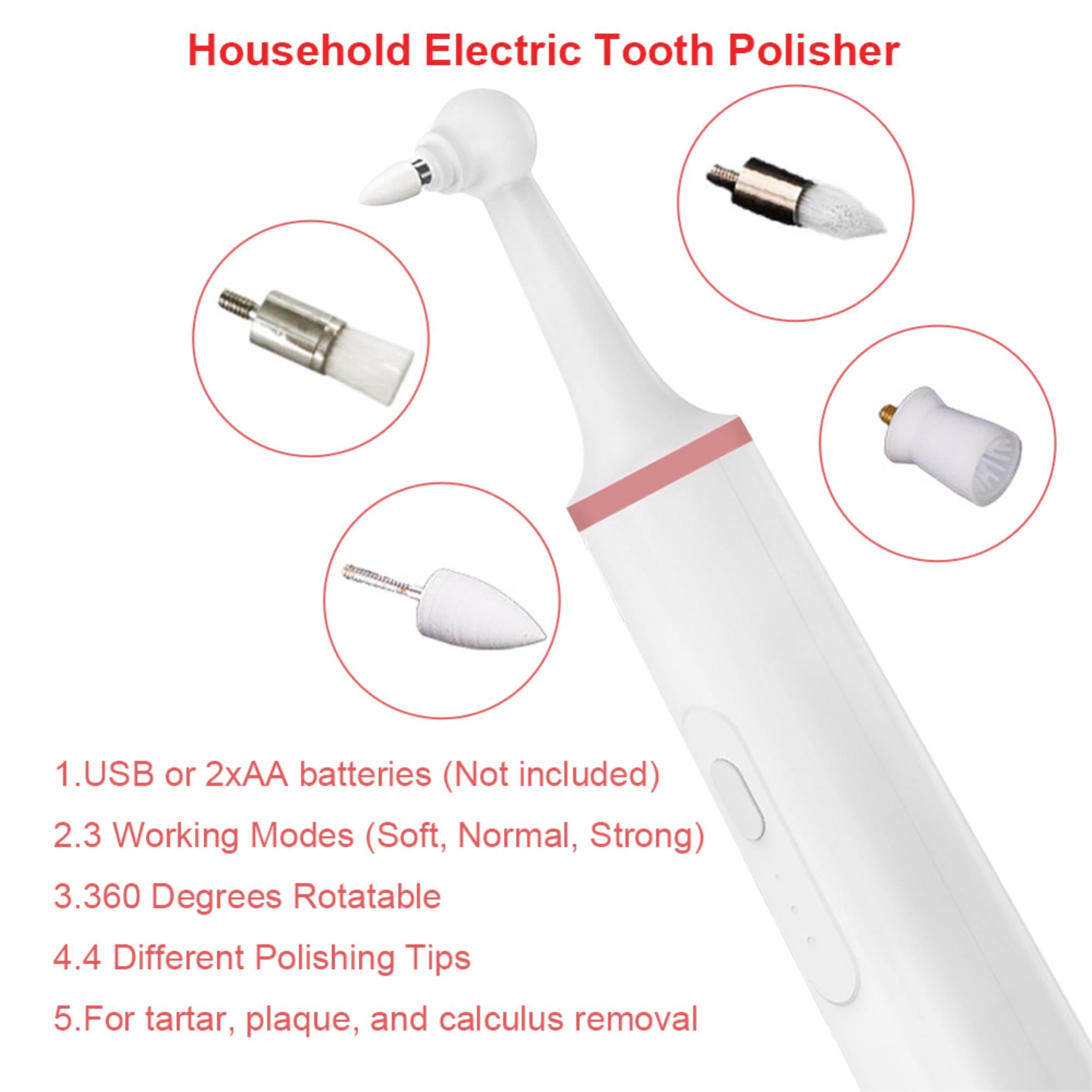 Electric Tooth Polisher Ultimate Set for Teeth Whitening, Dental