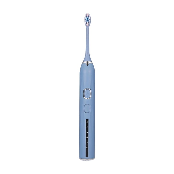 Electric Toothbrush 15 Speed Settings Ultrasonic Cleaning Soft Bristles Rechargeable Automatic Smart Brush with 6 Replacement Heads for Adult Home Dental Care
