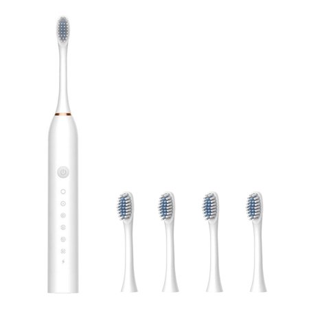 Electric Toothbrush 6 Modes Sonic Toothbrush with 4 Brush Heads IPX7 Waterproof 42000VPM Rechargeable for Daily Tooth Whitening