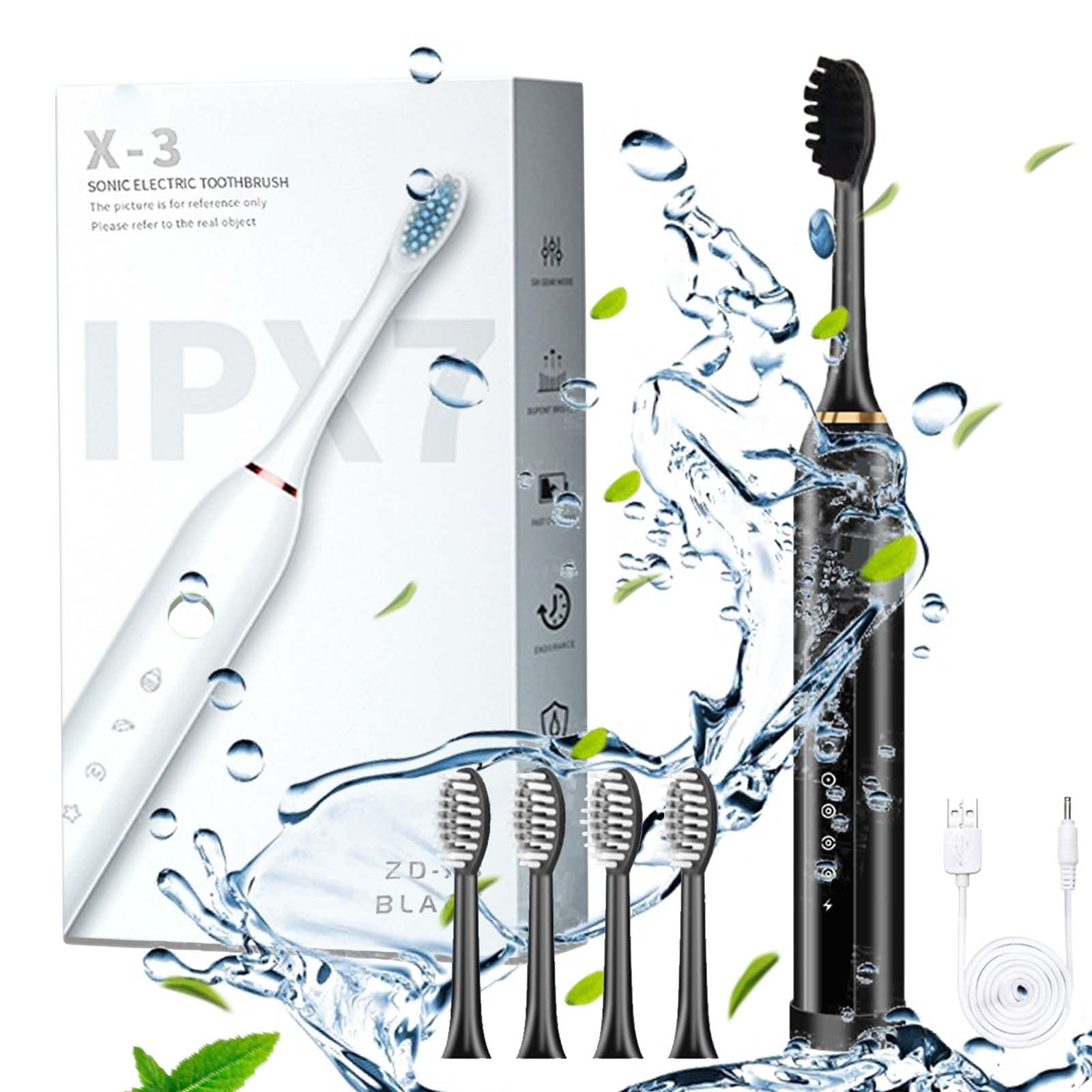 Electric Toothbrush for Adults,Firm Toothbrushes for Adults With 4