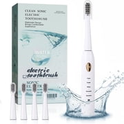 Electric Toothbrush for Adults and Kids, Rechargeable Toothbrush with 4 Brush Heads,5 Modes and 2-Minute Smart Timer Rem