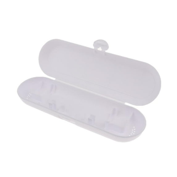 Electric Toothbrush Case, Travel Case Storage Holder Protector for Hiking Camping, can Hold 1 Electric Toothbrush or 2 Electric Heads White