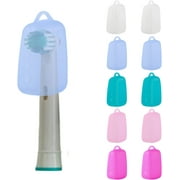 Electric Toothbrush Head Cover, 10 Pack Toothbrush Covers Caps for Travel, Silicone Portable Tooth brush Pod Case Protector for Home and Outdoor