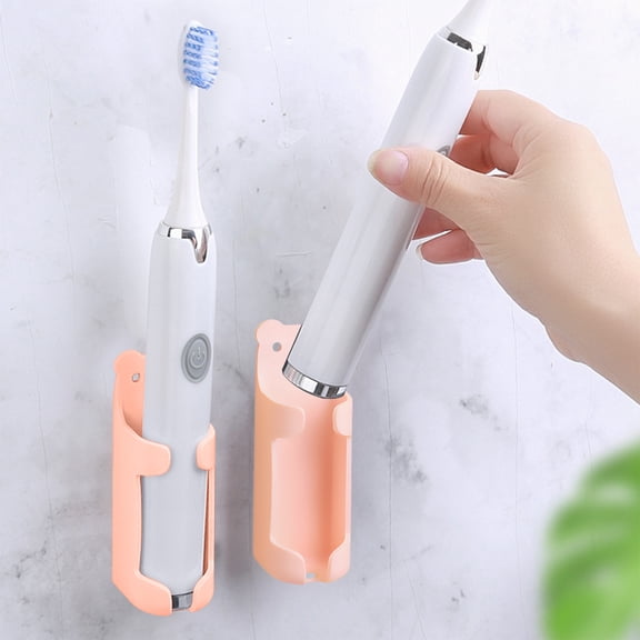 Electric Toothbrush Holder 3.74x1.38x1.38in Plastic Bathroom Storage Rack with Drainage for Toothbrushes