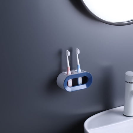 Electric Toothbrush Holder for Bathroom Decor, Wall Mounted for Shower Space-Saving, Bathroom Storage Organizer for Kids & Adult by Mr.Thumbs(1pc,Blue)