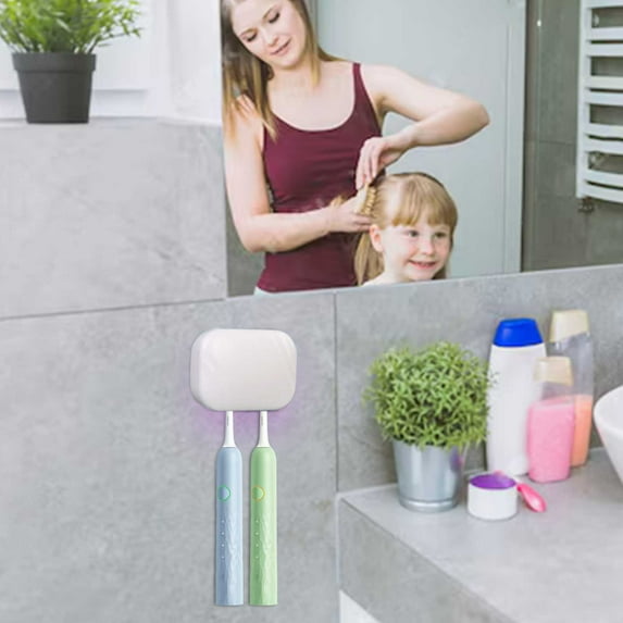 Electric Toothbrush Holder Portable UV Toothbrush Sterilizer And Dryer Sanitizing Travel Case For Home Use Fits All Toothbrush Types Toothbrush Organizer