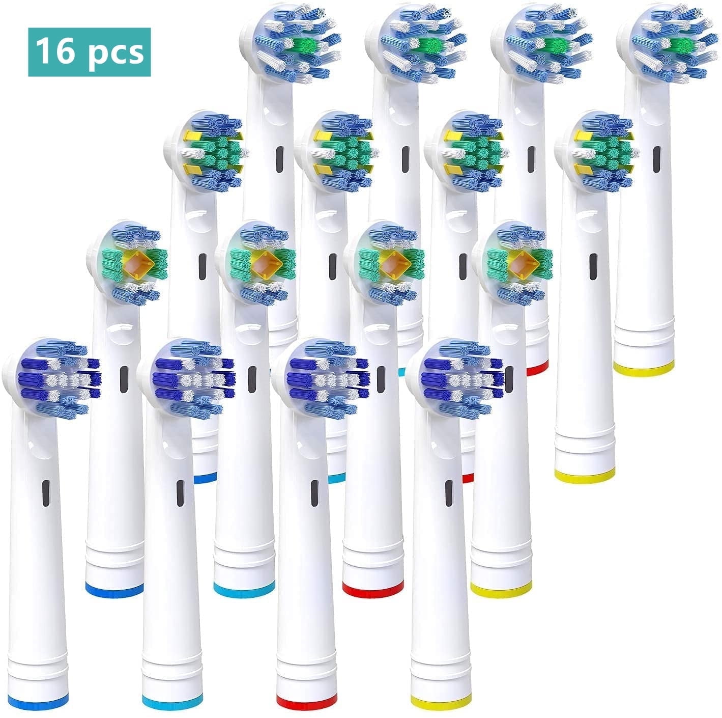 Electric Toothbrush Replacement Heads Compatible with Oral B , 4 Types ,16 Pack