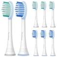 thumbnail image 1 of Blusmart Electric Toothbrush Replacement Heads, Ultra-Soft DuPont Bristles, Gentle Plaque Removal, 8-Pack, 1 of 8