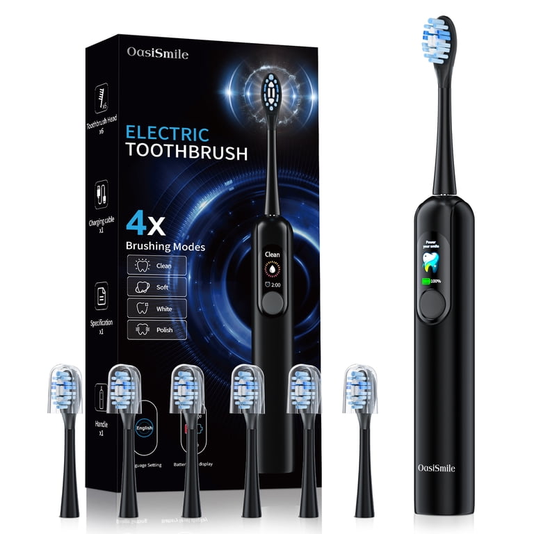 OasiSmile Sonic Electric Toothbrush for Adults with Smart Display