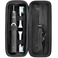 thumbnail image 1 of Electric Toothbrush Travel Case for Philips Sonicare Protective Clean 4100, 7500/ for Oral B Pro 1000, Replacement Heads & Accessories - Black, 1 of 7