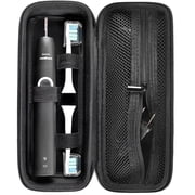 Electric Toothbrush Travel Case for Philips Sonicare Protective Clean 4100, 7500/ for Oral B Pro 1000, Replacement Heads & Accessories - Black