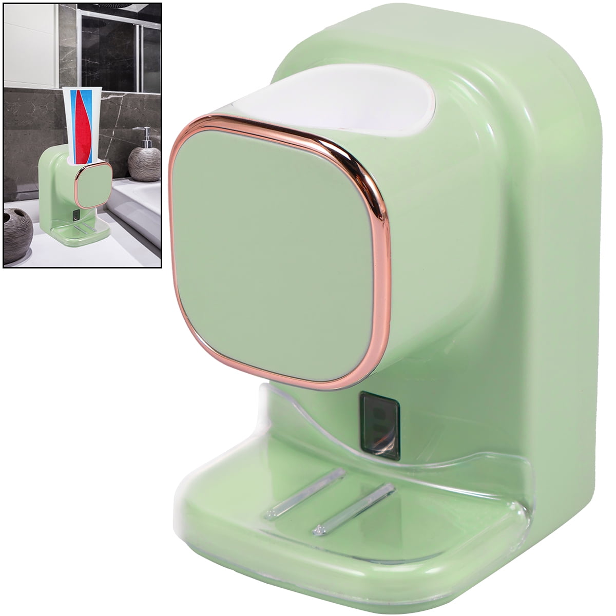 Electric Toothpaste Dispenser WallMounted Automatic Toothpaste