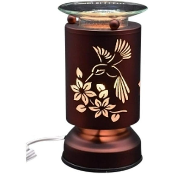Electric Touch Control Tart Burner Oil Lamp Warmer Hummingbird Design