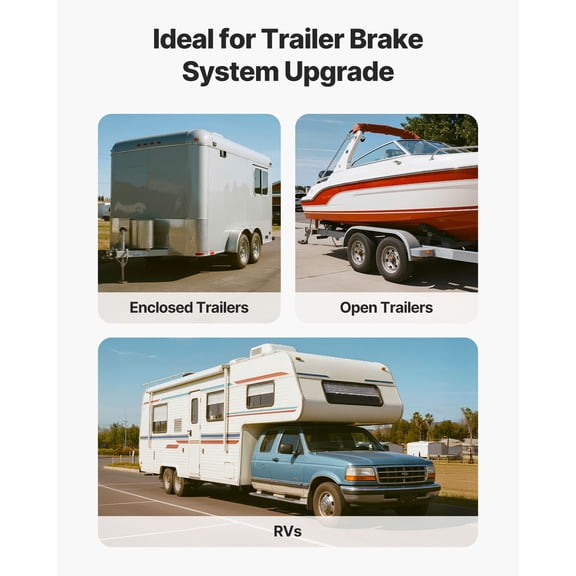 Electric Trailer Brake Drum 1 Pack 8 Hole on 4 Inch Bolt Circle Brake Drum for 7000 lbs Trailer Axles Long Service Life Replacement of 12 Inch Brake Hub Drums Assembly for Trailers RVs