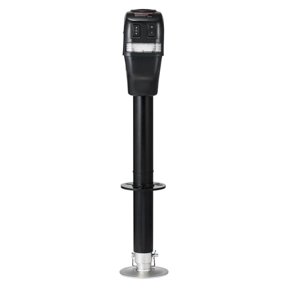 Electric Trailer Jack 4000 lbs, Power Tongue Jack 9.84-33.85 Inch Lift, RV Trailer Jack for Horse & Utility Trailers, Waterproof Cover