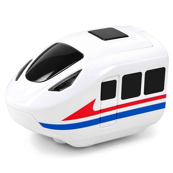 Electric Train Replacement Car, USB Rechargeable Motorized Add-On for Compatible 3D Gravity-Defying Train Tracks, White, 1-Pack, Track Not Included