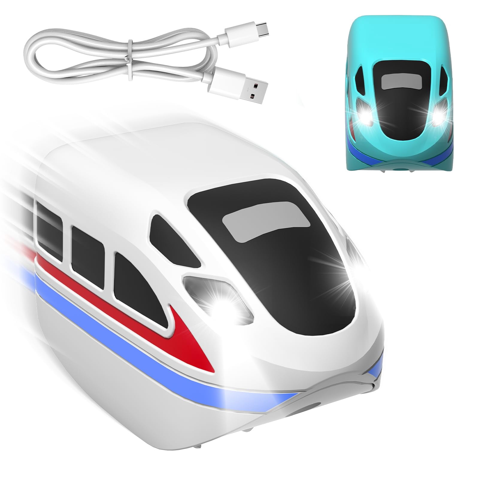 Electric Train Set for Kids, 3D Stem Electric Train Set with Train and ...