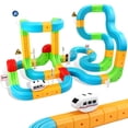 thumbnail image 1 of Electric Train Set Tracks, Sendida 3D Infinity Modular Building Blocks STEM Learning Toy for Kids Toddlers Boys & Girls Freely Assembled Race Tracks with Electric Train (Standard Edition), 1 of 10