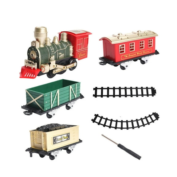 Electric Train Set With Tracks, Lights And Music, Kids Holiday Fun, Interactive And Imaginative