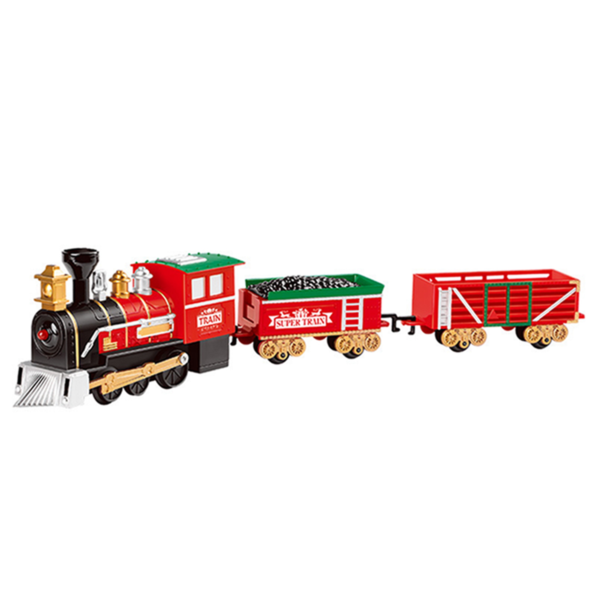 Electric Train Set for Kids, BatteryPowered Train Toys with Light
