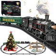 thumbnail image 1 of Electric Train Sets for Kids Metal Alloy Steam Locomotive Glowing Passenger Carriages Luxury Tracks, 1 of 9