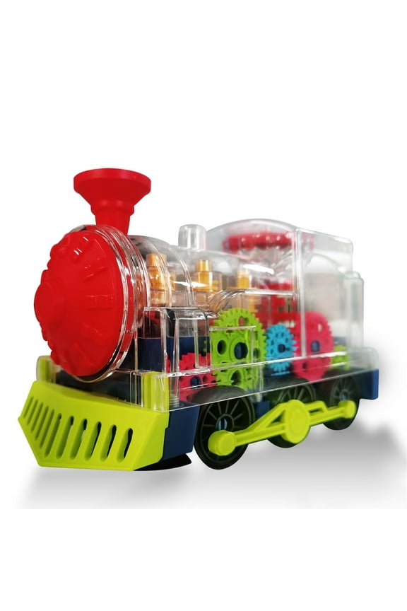 Electric Train Toy for Kids, Toddlers Train Set with Light and Music, Early Educational Gear Train Toy for 3+ Year Old