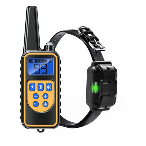 Electric Training Device 800m Remote Control Dog Training Collar LCD Display Waterproof Pet Collars