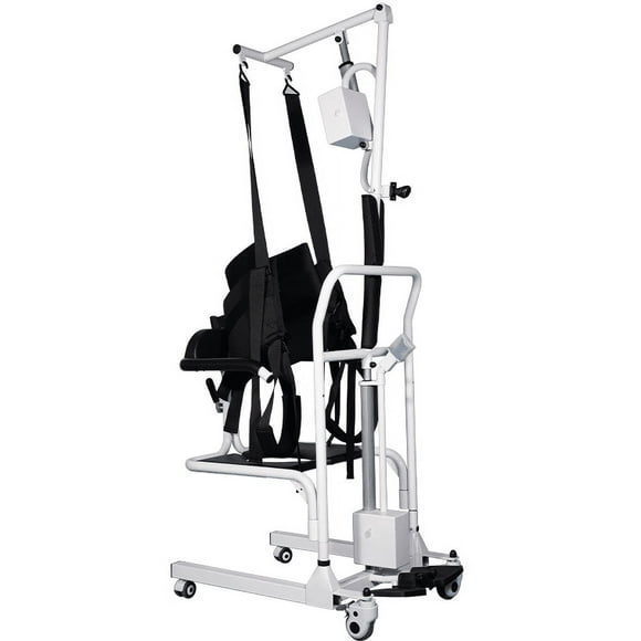 Electric Transfer Patient Lift Chair (4 in 1) for Home 180° Split Seat 330 lbs Load-Bearing for Elderly Disabled Handicapped Full Body Sling Portable [FDA APPROVED]