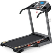 Electric Treadmill Incline Foldable Jogging Machine with 15 Pre-Set Fitness Exercise Programs and Max 220lbs