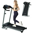 thumbnail image 1 of Electric Treadmill with LCD for Home Foldable 2.5HP 12KM/H, Cup Holder Heart Rate Sensor, Cardio Exercise Machine, Walking Running Machine for Indoor Home Gym Exercise Fitness, Black, 1 of 7