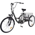 thumbnail image 1 of Electric Tricycle for Adults 26", 7-Speed Electric Trike with 36V 10Ah Battery, 250W Brushless Motor, Basket, 3 Wheel Electric Bike for Men and Women, 1 of 8