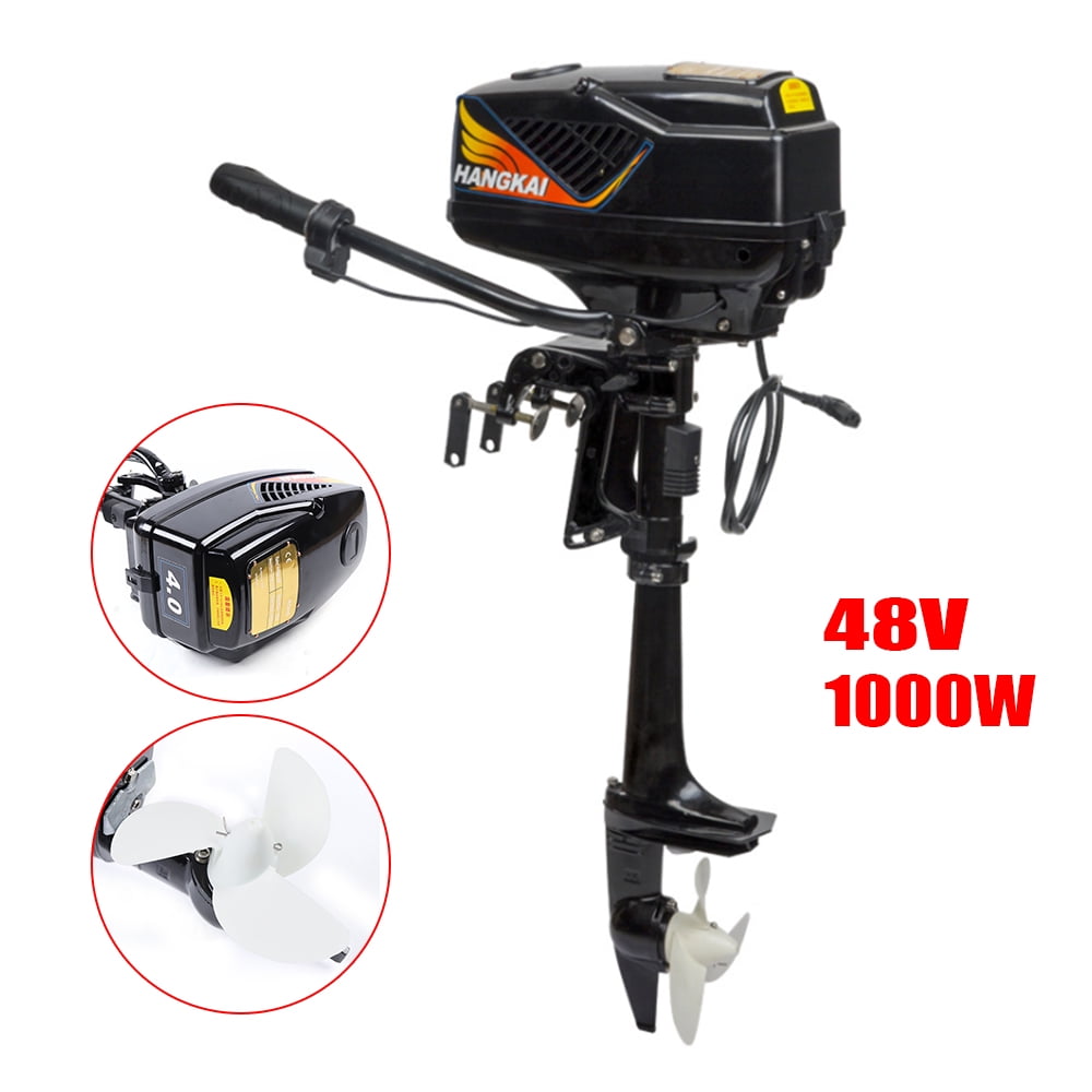 Electric Trolling Motor, 1000W Brushless Motor, 3000rpm High-Speed, 1763.7lbs Thrust, Rust-Resistant Aluminum and Nylon Construction, Low Noise, Easy Installation