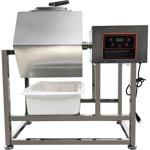 Electric Tumbler Marinator 360 Bidirectional Rotation Meat Vegetable Curing Machine 70L