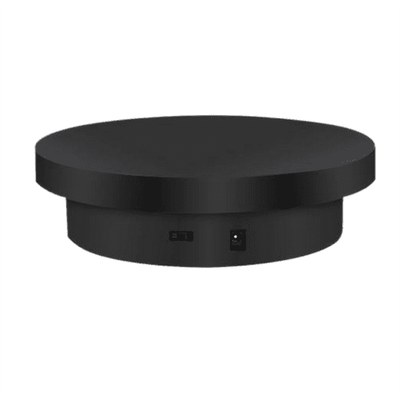 Electric Turntable 360 Rotating Display Photography Turntable USB Charging Display Stand Swivel Plates for Video Black,1 * Rotating Display Stand,Black