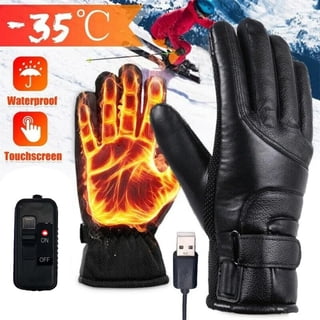 Electric USB Heated Gloves Winter Warming Thermal Ski Snow Hand Warm Windproof